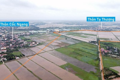 Toàn cảnh vị trí quy hoạch Khu công nghiệp sạch Kim Động 200 ha sắp xây dựng ở Hưng Yên