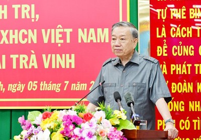 Chủ tịch nước Tô Lâm làm việc với Ban Thường vụ Tỉnh ủy Trà Vinh