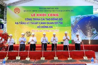 Hà Nội: Khởi công dự án cải tạo hồ Đống Đa hơn 297 tỷ đồng
