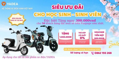 Tới trường bằng xe điện YADEA - Cùng Hệ thống xe điện xanh Việt Nam!