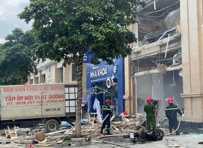 Vĩnh Phúc: Quán ăn sắp khai trương nổ lớn, 7 người bị thương