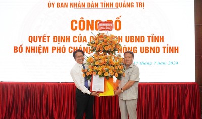 Bổ nhiệm Phó Chánh Văn phòng UBND tỉnh Quảng Trị