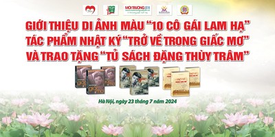 Giới thiệu di ảnh màu “10 Cô Gái Lam Hạ” và trao tặng “Tủ sách Đặng Thùy Trâm”