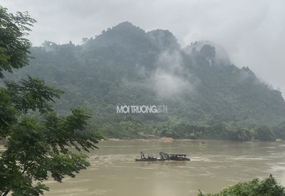 Hàm Yên (Tuyên Quang): Công ty TNHH Hiệp Phú khai thác cát ngoài khung giờ quy định