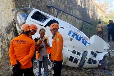 Indonesia: Trực thăng chở 5 người đâm vào vách đá ở Bali