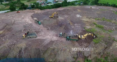 Yên Dũng - Bắc Giang: Công ty TNHH Thái Sơn Blu tiếp tục vận chuyển khoáng sản sai phép.