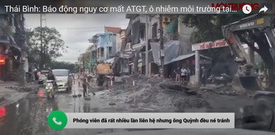 Thái Bình: Báo động nguy cơ mất ATGT, ô nhiễm môi trường tại dự án cải tạo đường phố