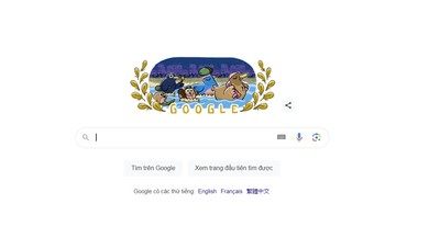 Google Doodle hôm nay 26/7/2024: Khai mạc Olympic Paris 2024