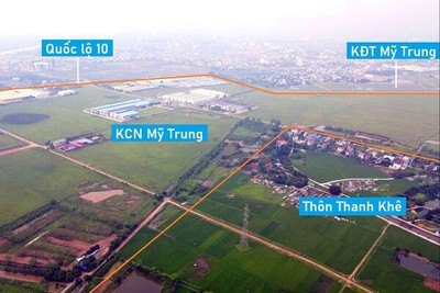 Toàn cảnh KCN Mỹ Trung, Nam Định đang chờ nhà đầu tư có đủ năng lực