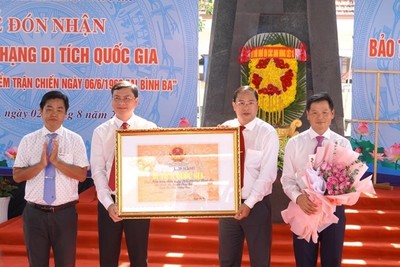 Xếp hạng Di tích quốc gia cho Địa điểm trận chiến ngày 6/6/1969 tại Bình Ba