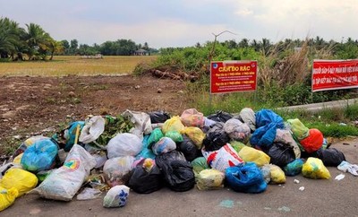 Long An: Ngăn chặn tình trạng xả, đổ rác không đúng nơi quy định