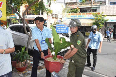 Bà Rịa-Vũng Tàu: Đồng loạt ra quân đợt cao điểm chấn chỉnh và lập lại trật tự lòng đường, vỉa hè