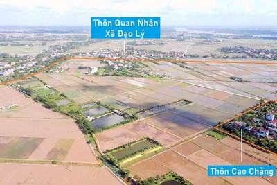 Toàn cảnh vị trí dự kiến quy hoạch KCN Thái Hà 2, Lý Nhân, Hà Nam