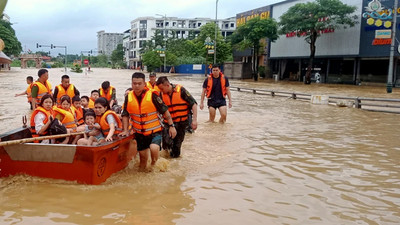 Lũ lịch sử ở Thái Nguyên, nhiều xã phường ngập sâu