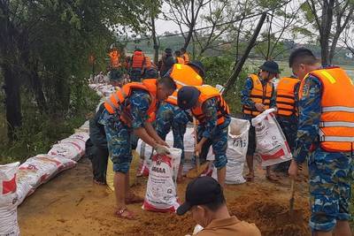 Vỡ đê sông Lô đoạn qua huyện Sơn Dương, Tuyên Quang