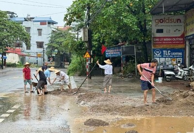 Thái Nguyên khẩn trương xử lý môi trường sau bão lũ