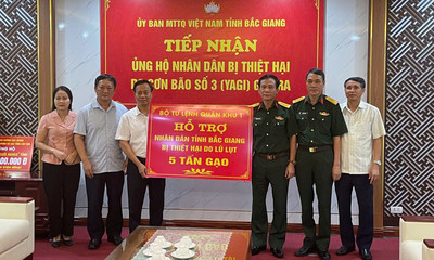 Ủy ban MTTQ Bắc Giang kêu gọi ủng hộ nhân dân bị thiệt hại do bão số 3