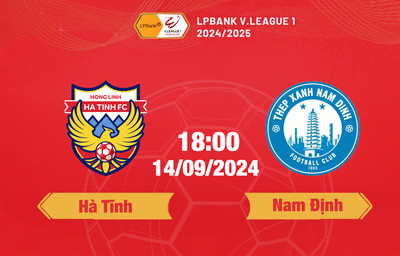 Trực tiếp Hà Tĩnh vs Nam Định, 18h00 hôm nay 14/9 trên FPT Play, HTV1