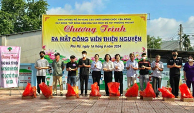 Bình Dương: Ra mắt mô hình "Công viên thiện nguyện"