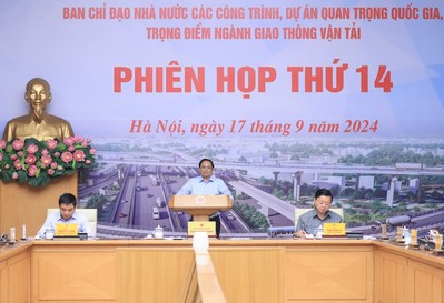 Thủ tướng chủ trì phiên họp Ban Chỉ đạo các công trình trọng điểm giao thông