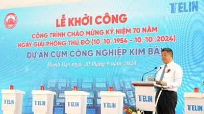 Hà Nội: Khởi công xây dựng Cụm công nghiệp Kim Bài