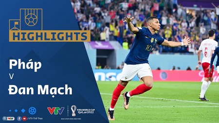 [Video] Highlights bóng đá World Cup 2022 Pháp vs Đan Mạch (2-1)