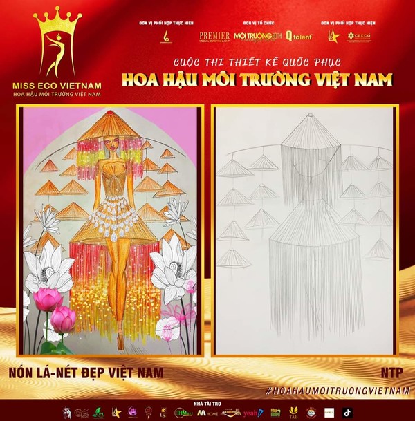 Tác phẩm dự thi thiết kế Quốc phục dành cho đại diện Việt Nam tại Miss Eco (bài 1)