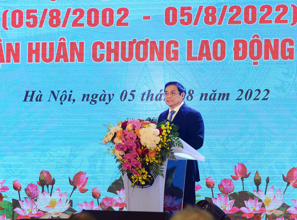 Thủ tướng Phạm Minh Chính dự lễ kỷ niệm 20 năm thành lập Bộ Tài nguyên và Môi trường