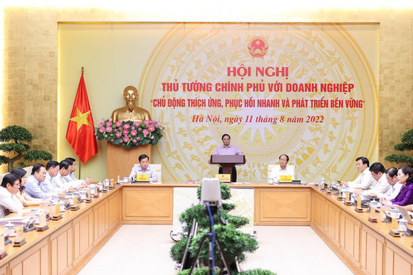Thủ tướng Phạm Minh Chính chủ trì Hội nghị với doanh nghiệp