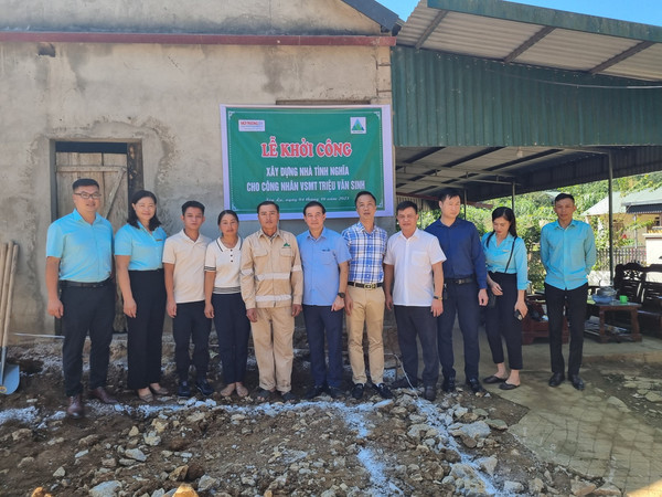 Khởi công căn nhà tình nghĩa thứ 2 cho công nhân vệ sinh môi trường tại Sơn La