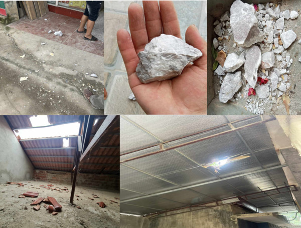 Thanh Hóa: Đá bay vào nhà dân khi nổ mìn khai thác mỏ đá