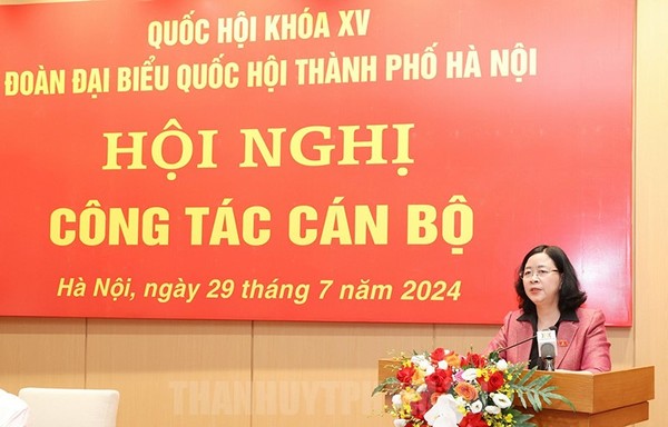 Bà Bùi Thị Minh Hoài được bầu làm Trưởng đoàn đại biểu Quốc hội khóa XV thành phố Hà Nội